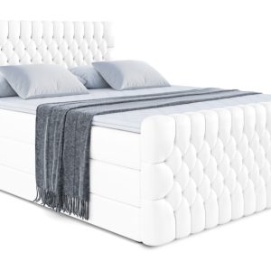 Łóżko kontynentalne z pojemnikiem i materacem H3|H4 SERENE-Z KING 200x200cm 655100 Łóżko kontynentalne z pojemnikiem i materacem H3|H4 SERENE-Z KING 200x200cm 655100