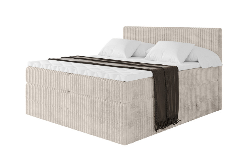 Łóżko kontynentalne z pojemnikiem i materacem H3|H4 TOLO KING 180x200cm 664252