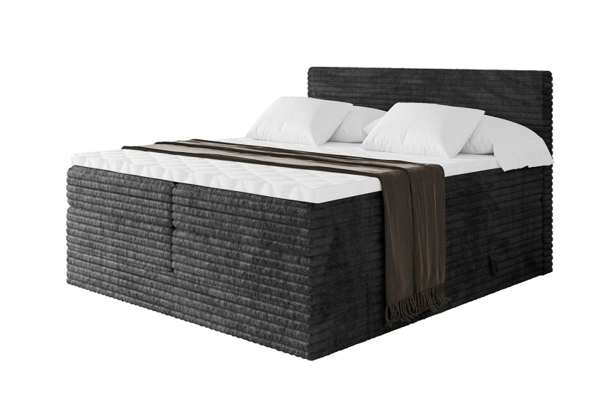 Łóżko kontynentalne z pojemnikiem i materacem H3|H4 TOLO KING-v1 160x200cm 881462