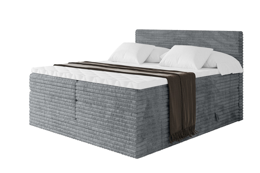 Łóżko kontynentalne z pojemnikiem i materacem H3|H4 TOLO KING-v1 200x200cm 881442