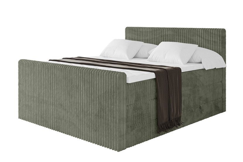 Łóżko kontynentalne z pojemnikiem i materacem H3|H4 TOLO-Z KING 120x200cm 666005
