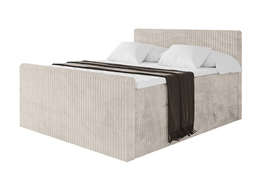 Łóżko kontynentalne z pojemnikiem i materacem H3|H4 TOLO-Z KING 120x200cm 664355