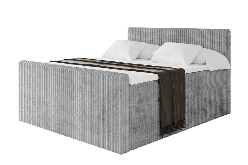Łóżko kontynentalne z pojemnikiem i materacem H3|H4 TOLO-Z KING 160x200cm 666061
