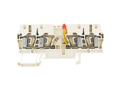 Złączki szynowe z elementami elektronicznymi ZDU 2.5/2X2AN/LD+ WS | 1252070000 Weidmuller