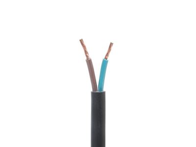 Przewód mieszkaniowy H03VV-F (OMY) 2×0,75 300/300V czarny KRĄŻEK | 5901259804140 Ełktrim