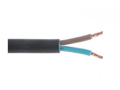 Przewód mieszkaniowy H03VV-F (OMY) 2×0,75 300/300V czarny BĘBEN | 5901854402963-B Elpar